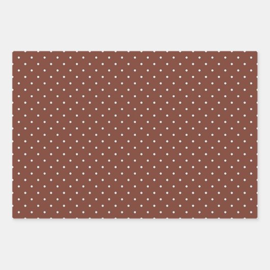 Rustic Country Gingham and Polka Dots Inpakpapier Vel (Voorkant 2)