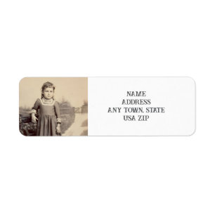 Rustic Country Girl Retour Adreslabel Etiket