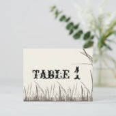 Rustic Country Grasslands Tafelnummer (Staand voorkant)