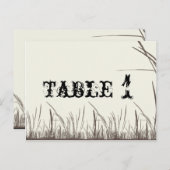 Rustic Country Grasslands Tafelnummer (Voorkant / Achterkant)