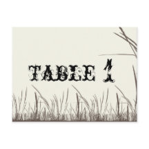 Rustic Country Grasslands Tafelnummer