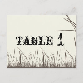 Rustic Country Grasslands Tafelnummer