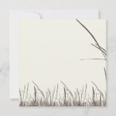 Rustic Country Grasslands Wedding Invitations Kaart (Achterkant)