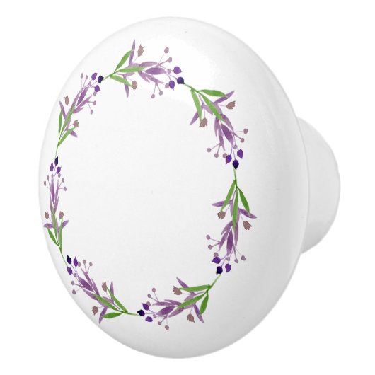 Rustic Country Greenery Wreath Keramische Knop (Rechts)