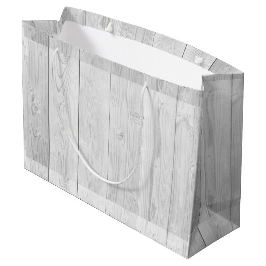 Rustic Country Grey Oak Foto 2025 Afstuderen Groot Cadeauzakje (Achterkant Gekanteld)