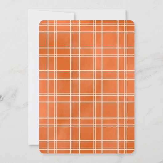 Rustic Country Herfst Harvest Moving Announance (Achterkant)