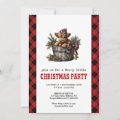 Rustic country highland cow Christmas celebration Kaart (Voorkant)