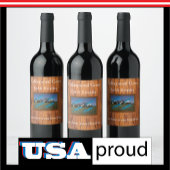 Rustic Country Inn 🤎 Gezellige Bed and Breakfast Wijn Etiket