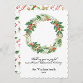 Rustic Country Kerstfeestdag, foto niet gemaakt Feestdagenkaart (Voorkant / Achterkant)