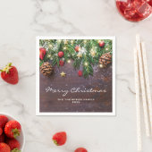 Rustic Country Kerstvakantie Feest Servetten (Insitu)