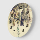 rustic country kitchen - dried herbs grote klok (Hoek)