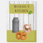 Rustic Country Kitchen with Name Magnet (Voorkant)