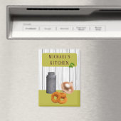 Rustic Country Kitchen with Name Magnet (Insitu (Vaatwasser))