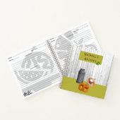 Rustic Country Kitchen with Name Recipe Book Notitieboek (Binnen)