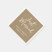 Rustic Country Kraft Paper Wedding Napkins Servet (Hoek)