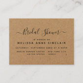 Rustic Country Kraft Vrijgezellenfeest Ticket Invi (Voorkant)