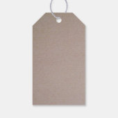 Rustic Country Kraft Wedding Dank je wel Cadeaulabel (Achterkant)