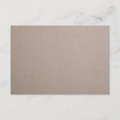 Rustic Country Kraft Wedding Detail Informatiekaartje (Achterkant)