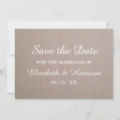 Rustic Country Kraft Wedding Save the Date (Voorkant)