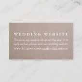 Rustic Country Kraft Wedding Website Informatiekaartje (Voorkant)