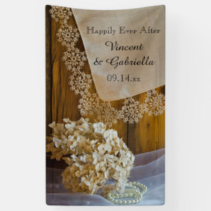 Rustic Country Lace Barn Wedding Spandoek