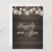 Rustic Country Lantern Barn Huwelijksuitnodiging Kaart (Achterkant)