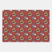 Rustic Country Love Dogs Inpakpapier Vel (Voorkant)