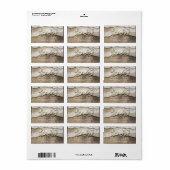 Rustic Country Love Rope Burlap Lace Wood Wedding Etiket (Full Sheet)