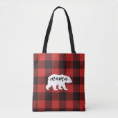 Rustic Country Mama Beer Flannel Pset Pattern Tote Bag (Voorkant)