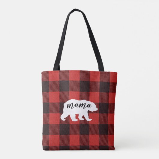 Rustic Country Mama Beer Flannel Pset Pattern Tote Bag (Achterkant)