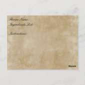 Rustic Country Mason Jar Bouquet Bridal Recipe Briefkaart (Achterkant)