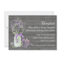 Rustic Country Mason Jar Lace in Lavender Floral