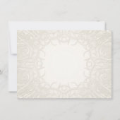 Rustic Country Mason Jar Lace in Lavender Floral Kaart (Achterkant)