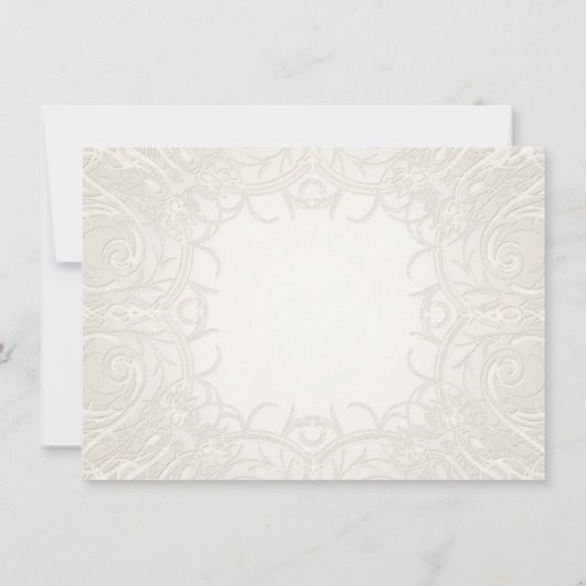 Rustic Country Mason Jar Lace in Lavender Floral Kaart (Achterkant)