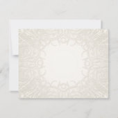 Rustic Country Mason Jar Lace in Lavender Floral RSVP Kaartje (Achterkant)