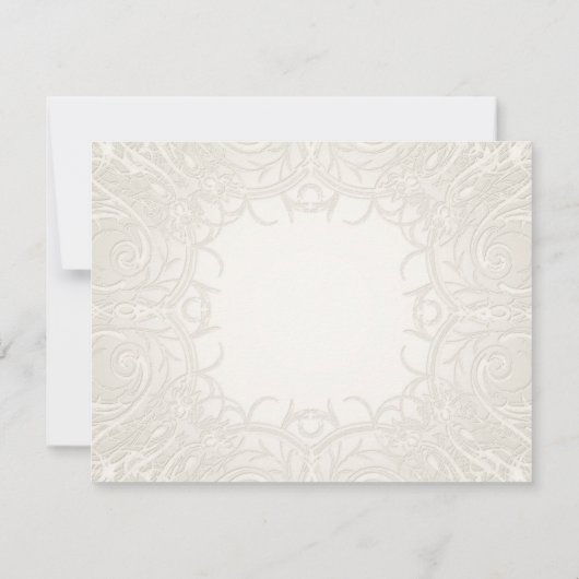 Rustic Country Mason Jar Lace in Lavender Floral RSVP Kaartje (Achterkant)