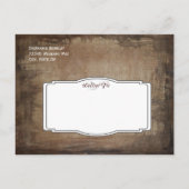 Rustic Country Mason Jar Save the Date Briefkaarte Aankondigingskaart (Achterkant)