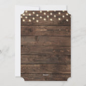 Rustic Country Merry-kerstfoto Feestdagenkaart (Achterkant)