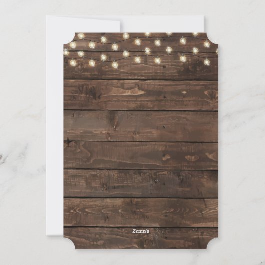 Rustic Country Merry-kerstfoto Feestdagenkaart (Achterkant)