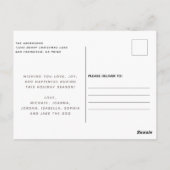 Rustic Country Merry Kerstmis foto Briefkaart (Achterkant)