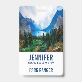 Rustic Country Mountains Natuur Badge