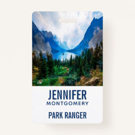 Rustic Country Mountains Natuur Badge