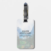 Rustic Country Mountains Natuur Bagagelabel (Achterkant verticaal)