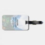 Rustic Country Mountains Natuur Bagagelabel (Achterkant horizontaal)