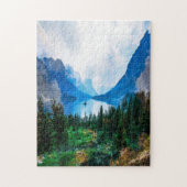 Rustic Country Mountains Natuur Legpuzzel
