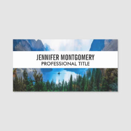 Rustic Country Mountains Natuur Naamplaatje