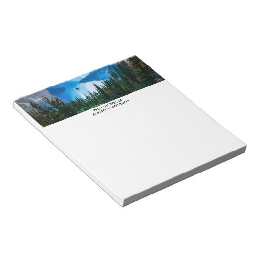 Rustic Country Mountains Natuur Notitieblok (Schuin)