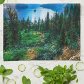 Rustic Country Mountains Natuur Theedoek (Gevouwen)