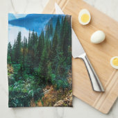 Rustic Country Mountains Natuur Theedoek (Quarter Fold)