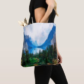 Rustic Country Mountains Natuur Tote Bag (Dichtbij)